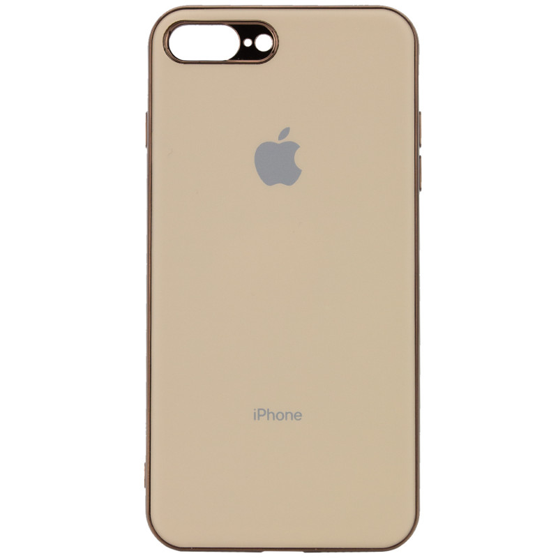 TPU чехол Matte LOGO для Apple iPhone 7 plus / 8 plus (5.5") (Золотой / Gold)