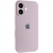 Чехол Silicone Case Full Camera Protective (AA) для Apple iPhone 16 Plus (6.7") (Розовый / Chalk Pink)