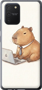 Чехол Funny Capybara CEO Working для Samsung Galaxy S10 Lite 2020