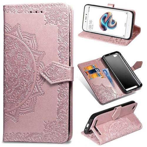 Фото Кожаный чехол-книжка Art Case с визитницей для Xiaomi Redmi 4a (Розовый) на vchehle.ua