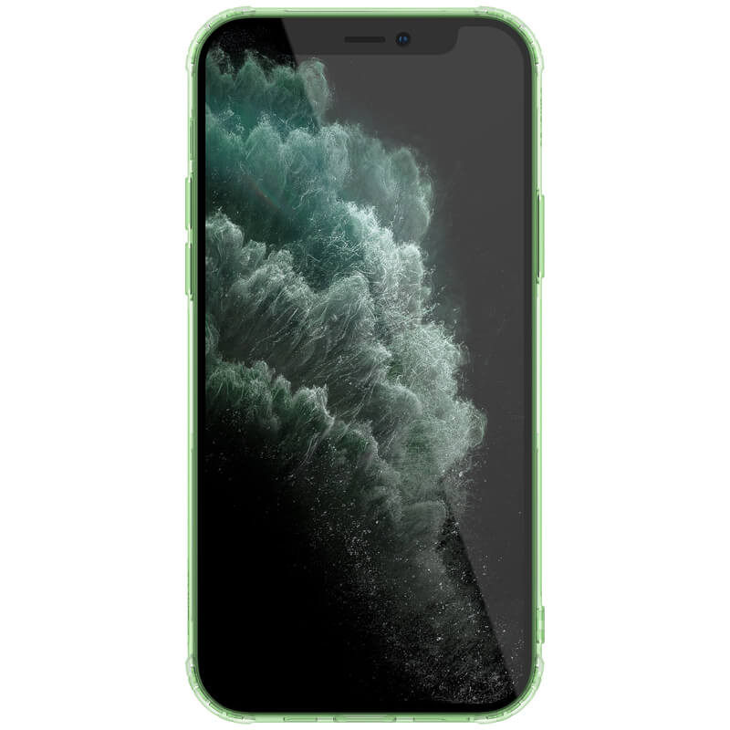 Фото TPU чехол Nillkin Nature Series для Apple iPhone 12 Pro Max (6.7") (Темно-зеленый (прозрачный)) на vchehle.ua