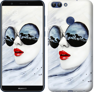 

Чохол Дівчина аквареллю на Huawei Honor 9 Lite 658262