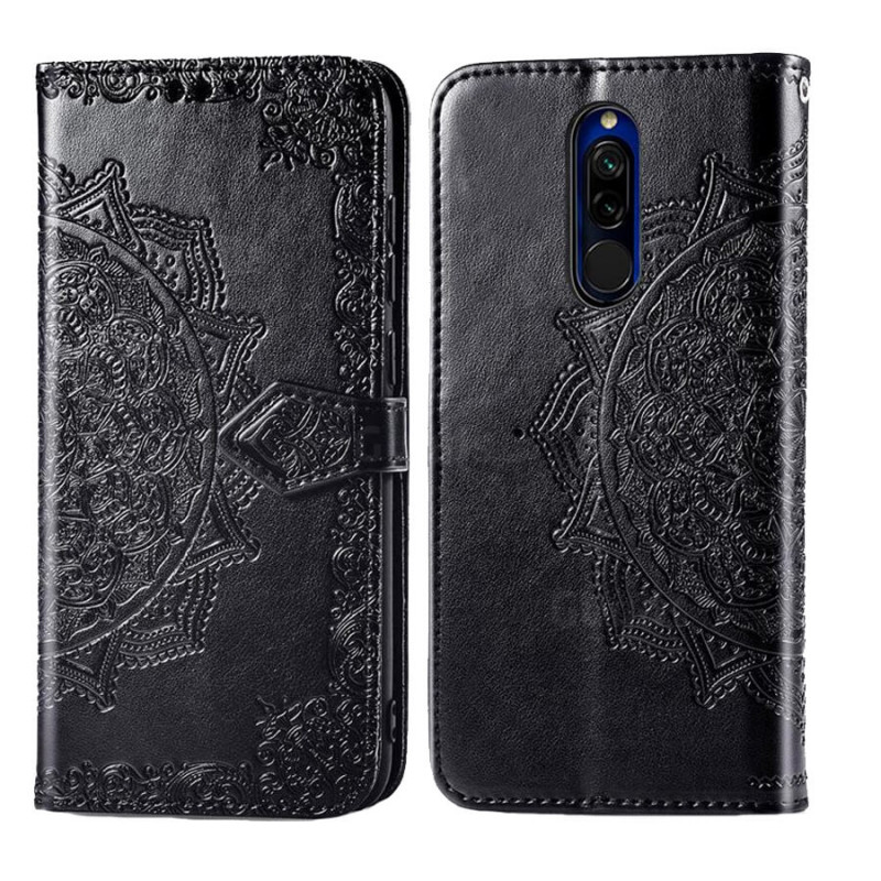 Фото Кожаный чехол (книжка) Art Case с визитницей для Xiaomi Redmi 8 (Черный) на vchehle.ua