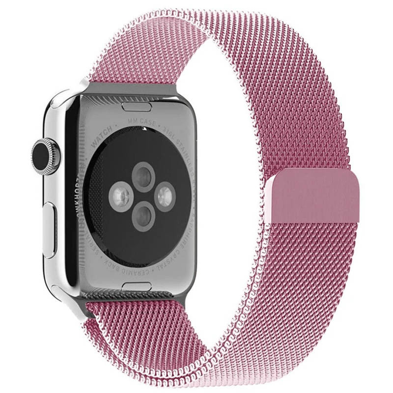 Фото Ремінець Milanese Loop Design для Apple watch 42mm/44mm/45mm/49mm (Rose Pink) на vchehle.ua