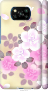 Чехол Японские цветы для Xiaomi Poco X3