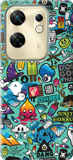 Чехол Стикер бомбинг 1 для Infinix Zero 30 4G