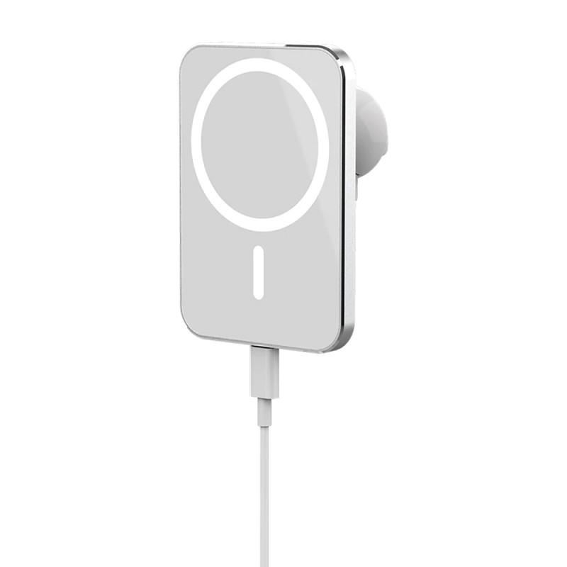Фото Автодержатель с БЗУ MagSafe 15W (Квадратный) на vchehle.ua