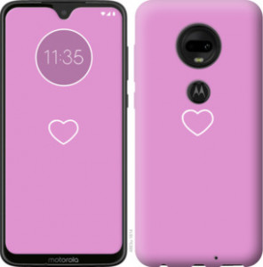 Чехол Сердце 2 для Motorola Moto G7