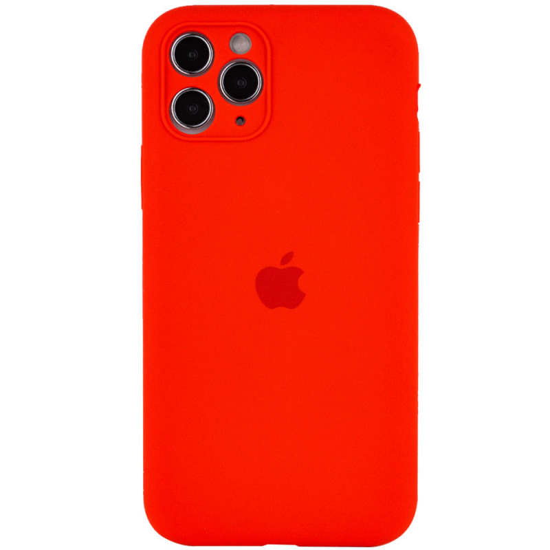 Чохол Silicone Case Full Camera Protective (AA) на Apple iPhone 12 Pro (6.1") (Червоний / Red)