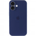 Фото Чохол Silicone Case Full Camera Protective (AA) на Apple iPhone 16 (6.1") (Синій / Deep navy) на vchehle.ua