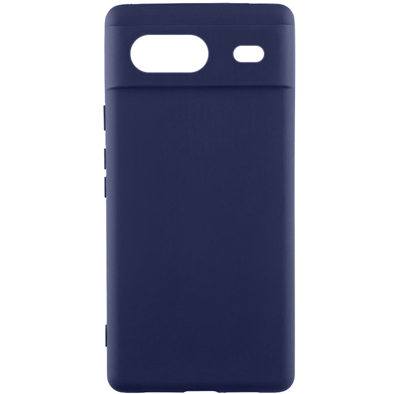 Чехол Silicone Cover Lakshmi Full Camera (AA) для Google Pixel 8a (Синий / Midnight blue)