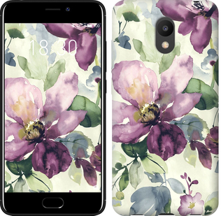 

Чехол Цветы акварелью для Meizu M6 631964