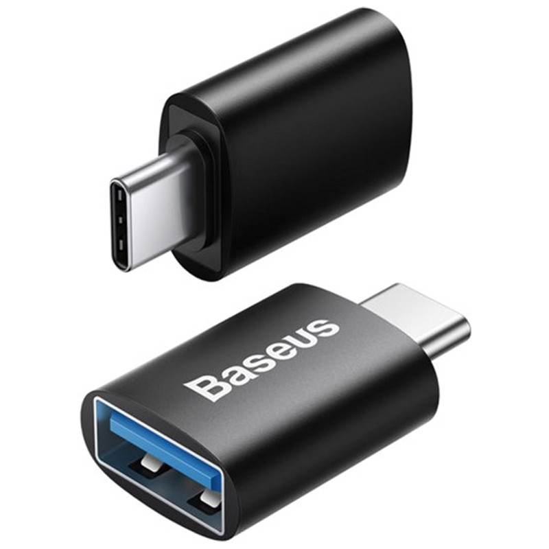 Фото Переходник Baseus Ingenuity Series Mini Type-C to USB 3.1 (ZJJQ000001) (Black) на vchehle.ua