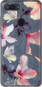 Чехол Нарисованные цветы для Xiaomi Mi 8 Lite