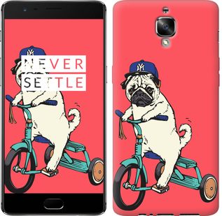 

Чехол Мопс на велосипеде для OnePlus 3T 690388