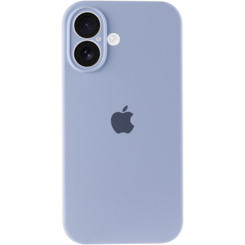 Фото Чехол Silicone Case Full Camera Protective (AA) для Apple iPhone 16 (6.1") (Голубой / Lilac Blue) на vchehle.ua