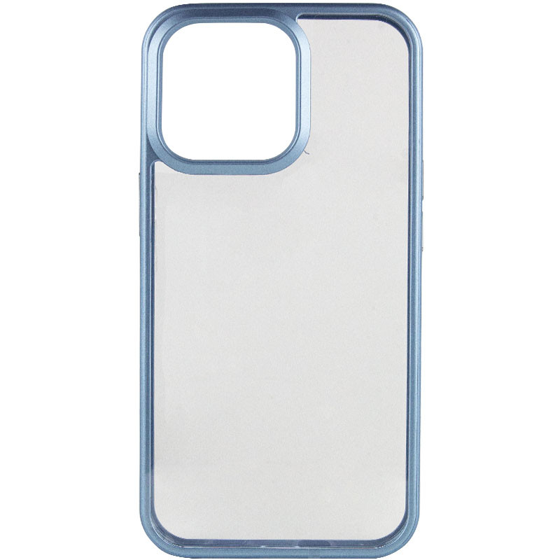 TPU+PC чохол Epik Chrome Buttons на Apple iPhone 13 Pro (6.1") (Блакитний)