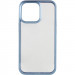 TPU+PC чохол Epik Chrome Buttons на Apple iPhone 13 Pro (6.1") (Блакитний)
