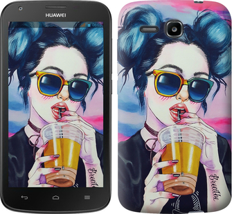 

Чехол Арт-девушка в очках для Huawei Ascend Y600 247220