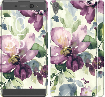 

Чехол Цветы акварелью для Sony Xperia XA 296657