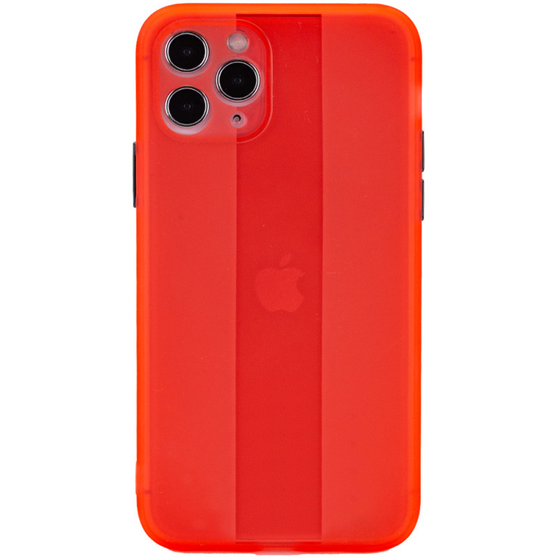 Чехол TPU Glossy Line Full Camera для Apple iPhone 11 Pro Max (6.5") (Красный)