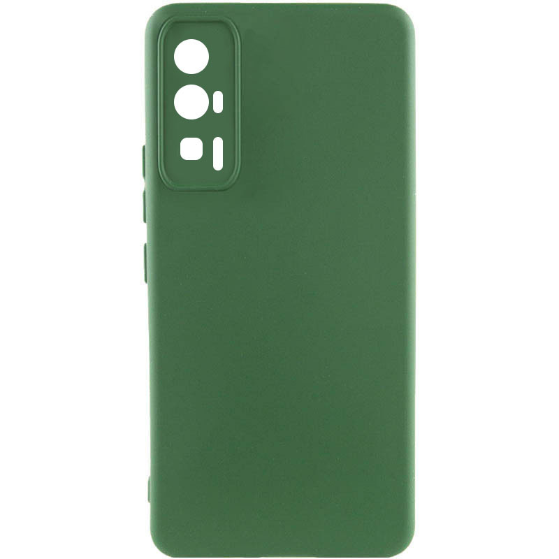 Чохол Silicone Cover Lakshmi Full Camera (A) на Xiaomi Poco F5 Pro (Зелений / Dark green)