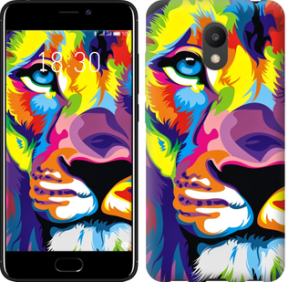 

Чехол Разноцветный лев для Meizu M6 639567
