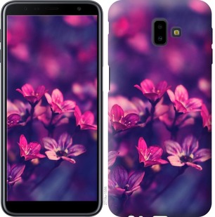 Чехол Пурпурные цветы для Samsung Galaxy J6 Plus 2018