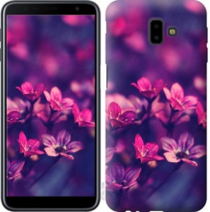 Чехол Пурпурные цветы для Samsung Galaxy J6 Plus 2018