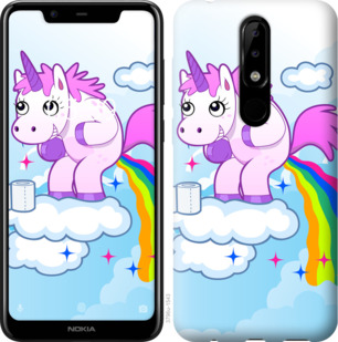 

Чехол Единорожка для Nokia 5.1 Plus 878682