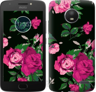 

Чохол Троянди на чорному тлі на Motorola Moto E4 694289