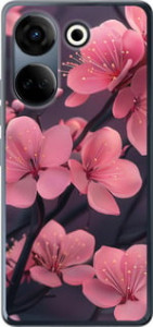 Чохол Пурпурна сакура на Tecno Camon 20 Pro