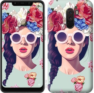 

Чохол Дівчина з квітами на Xiaomi Pocophone F1 670098