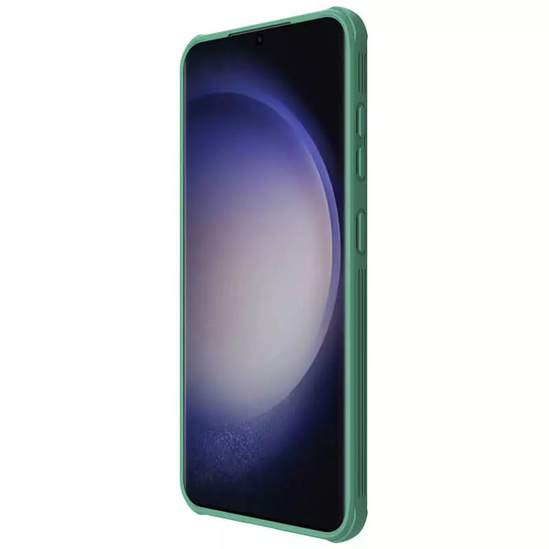 Купить Карбоновая накладка Nillkin CamShield Pro для Samsung Galaxy S24 FE (Deep Green) на vchehle.ua