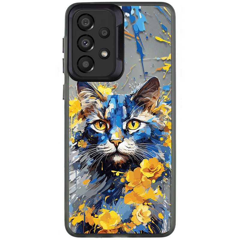 TPU+PC чохол TakiTaki Magic glow на Samsung Galaxy A33 5G (Cat / Black)