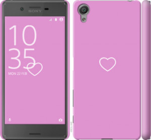 Чехол Сердце 2 для Sony Xperia X F5122