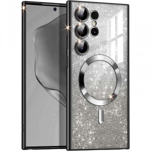 TPU чехол Delight case with Magnetic Safe с защитными линзами на камеру для Samsung Galaxy S25 Ultra