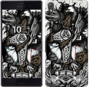 Чехол Тату Викинг для Sony Xperia Z3