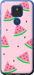 Чехол Розовый арбуз для Motorola E7 Plus
