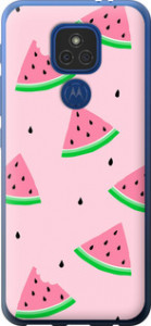 Чехол Розовый арбуз для Motorola E7 Plus