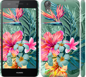 

Чехол Тропические цветы v1 для Huawei Y6 II 845282