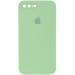 Чехол Silicone Case Square Full Camera Protective (AA) для Apple iPhone 7 plus / 8 plus (5.5") (Мятный / Mint)