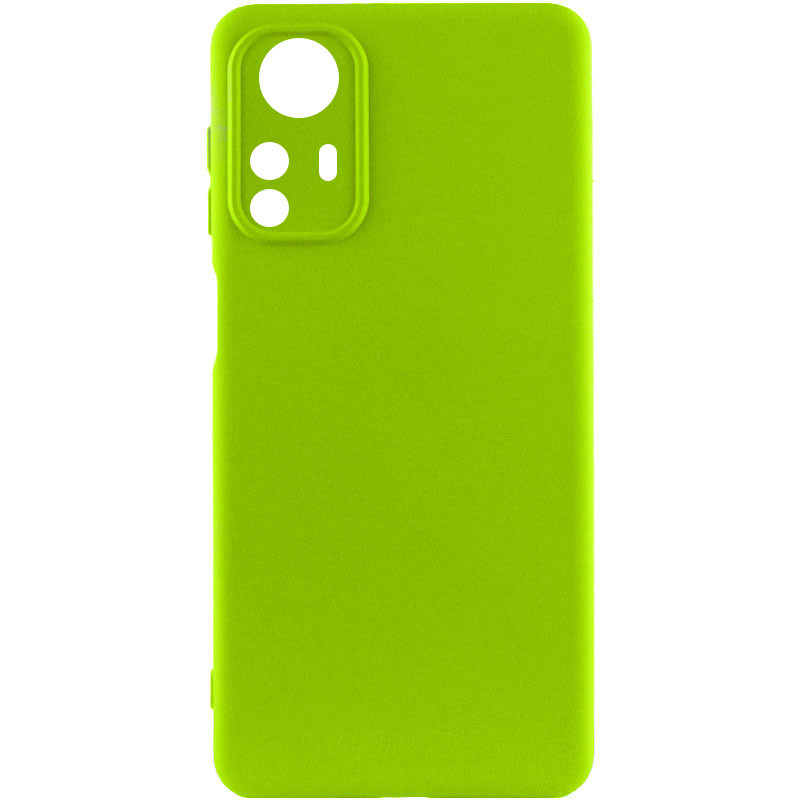 Чехол Silicone Cover Lakshmi Full Camera (A) для Xiaomi Redmi Note 12S (Салатовый / Neon Green)