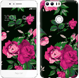 

Чехол Розы на черном фоне для Huawei Honor 8 547111
