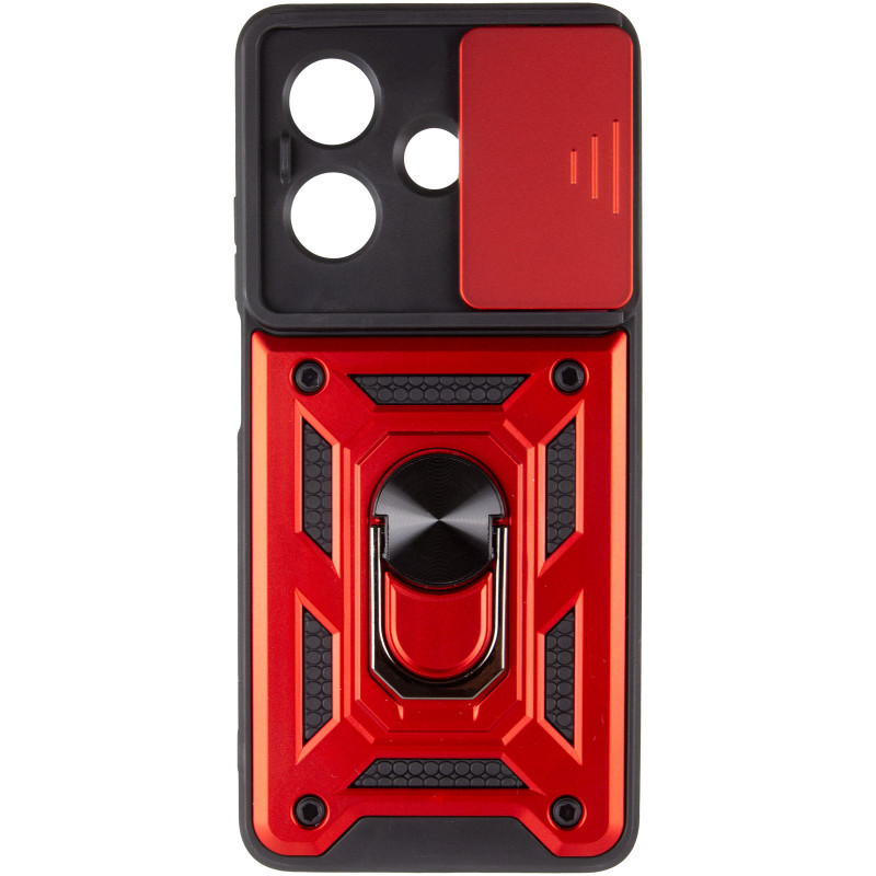 Фото Ударостійкий чохол Camshield Serge Ring на Oppo A3 4G / A3x 4G/ A40m (Червоний) на vchehle.ua