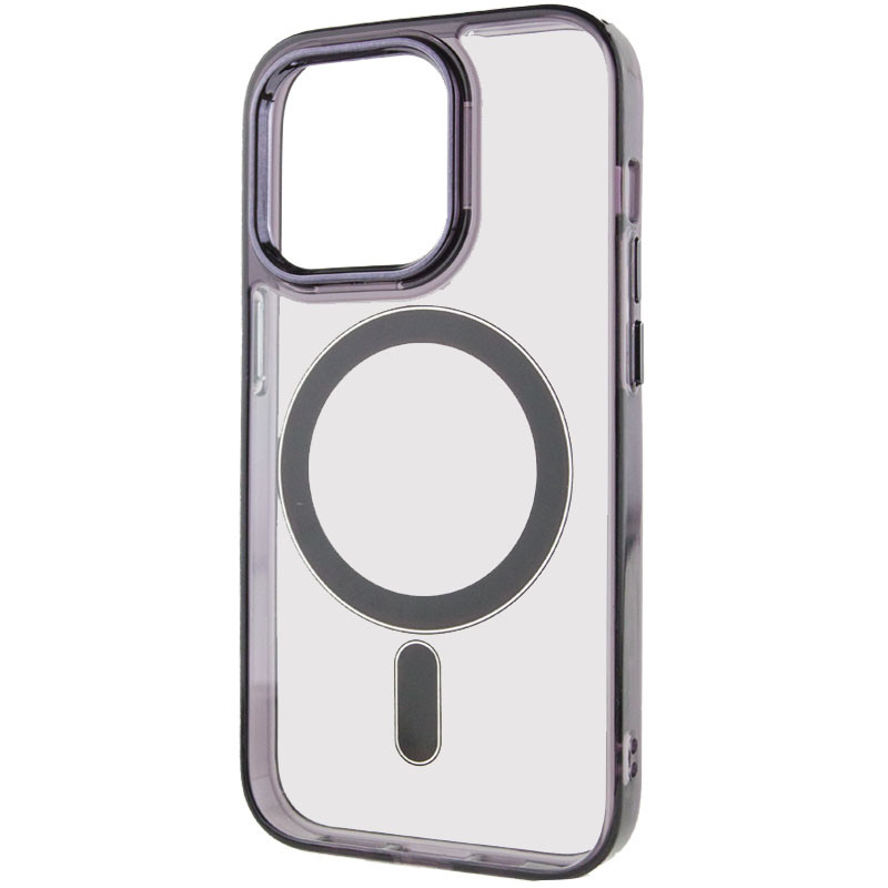 Фото Чехол TPU Iris with Magnetic safe для Apple iPhone 14 Pro (6.1") (Черный) в магазине vchehle.ua