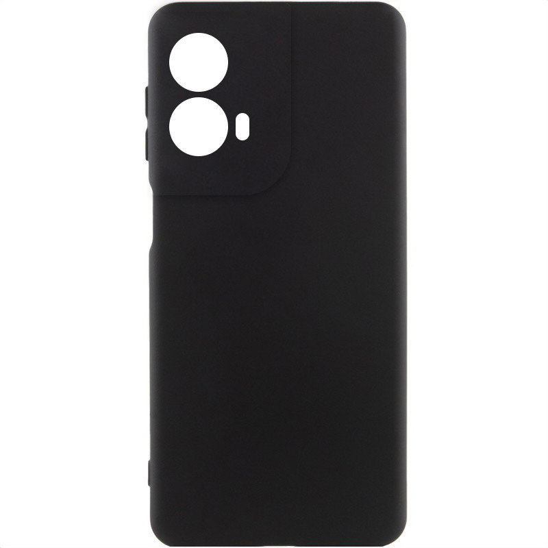 Чохол Silicone Cover Lakshmi Full Camera (AA) на Motorola Moto G85 (Чорний / Black)