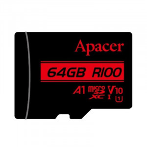 Карта памяти Apacer microSDXC (UHS-1) 64Gb class 10 V10 A1 R100MB/s (без адаптера)