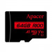 Карта пам'яті Apacer microSDXC (UHS-1) 64Gb class 10 V10 A1 R100MB/s (без адаптера)