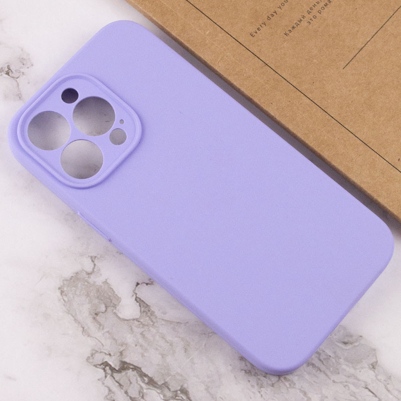 Фото Чехол Silicone Case Full Camera Protective (AA) NO LOGO для Apple iPhone 16 Pro Max (6.9") (Сиреневый / Dasheen) в магазине vchehle.ua